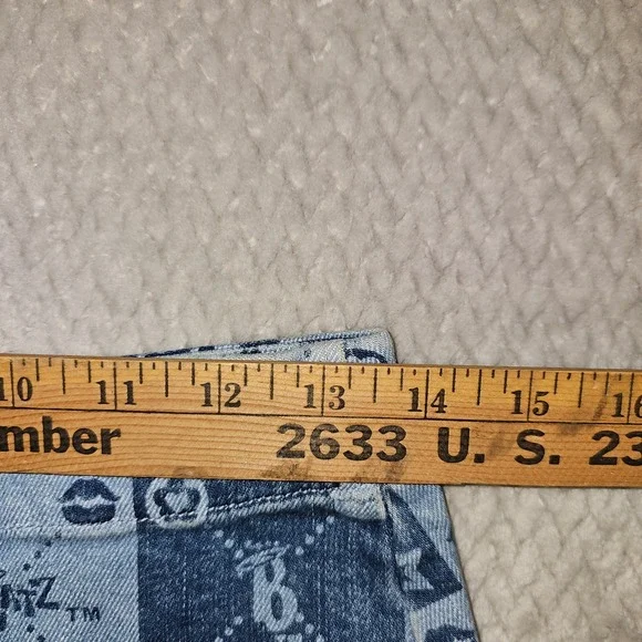 Dolls Kill x Bratz Blue Checkered Denim Mini Skirt Womens Small NEW - Picture 6 of 7